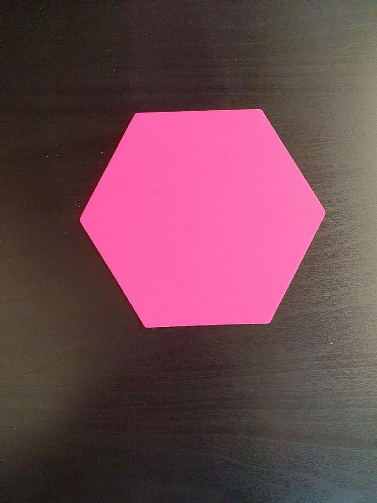 Coaster - Hex - Fl Pink